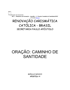 RCC - Ministério de formação - Apostila - 4