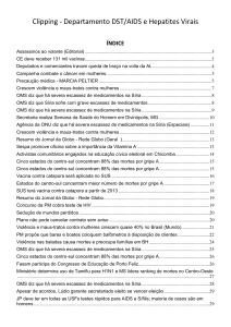 OMS diz que há severa escassez de medicamentos na