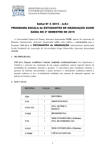 Edital Nº 4 /2015 - Agência UFPR Internacional