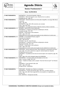 1º ANO FUNDAMENTAL MATEMÁTICA – Hora dos brinquedos