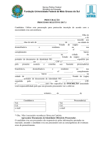 Formulários do edital, temas e referências