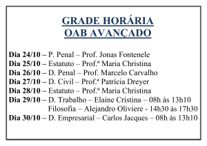 GRADE HORÁRIA