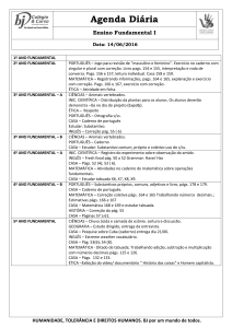 1º ANO FUNDAMENTAL 2º ANO FUNDAMENTAL PORTUGUÊS