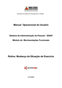 3.1. Mudança da Situação de Exercício