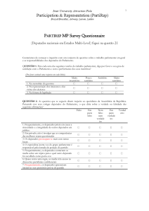 PARTIREP - Questionnaire National MPs in Multi