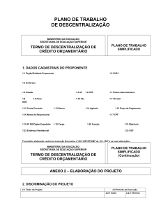 1. dados cadastrais do proponente