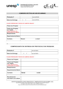 Formulário Unificado para solicitação de - Ibilce