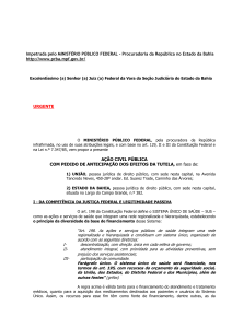 ministério público federal - Centro de Apoio Operacional das