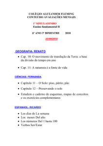 Capítulo 11 – O Solo - Colégio Alexander Fleming