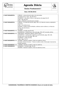 1º ANO FUNDAMENTAL CIÊNCIAS – Leitura do jornal sobre o livro