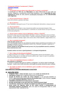 SIMULADO DE DIREITO CONSTITUCIONAL 02 Apostila 2 Titulo II