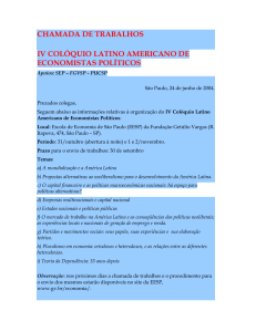 IV Colóquio Latino-americano de Economistas Políticos