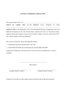 o fim da filosofia e a tarefa do pensamento - PUC-SP