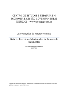 Curso Regular de Macroeconomia - Sérgio Ricardo de Brito Gadelha