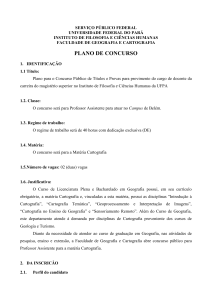 Plano de Concurso - Universidade Federal do Pará