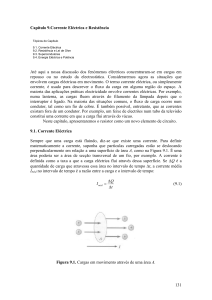 Capítulo 9.Corrente Eléctrica e Resistência