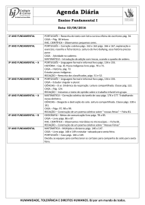 1º ANO FUNDAMENTAL PORTUGUÊS – Reescrita do texto com