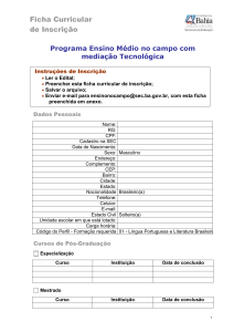 Ficha de inscrição - educacao.ba.gov.br