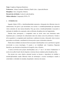 Tema: São Paulo – Momento Brasil - Ceobaniuc