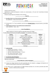 Senhores Pais/Caros Alunos. Agradecemos a valiosa participação