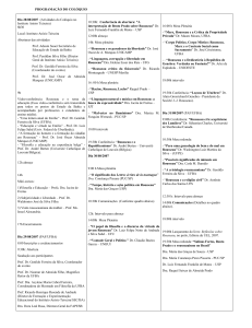 programação do colóquio - Secretaria da Educação do Estado da