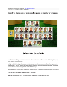 Brasil ya tiene sus 23 convocados para