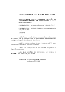 Resolução Nº 67 de 22/07/2003