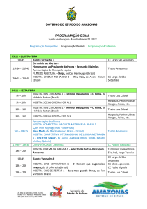 Veja a programação completa