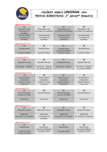 Segunta-feira(04/04)