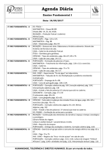 1º ANO FUNDAMENTAL - A ED. FÍSICA – MATEMÁTICA – Classe