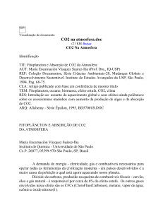 CO2 na atmosfera - Biologia - azevedo25