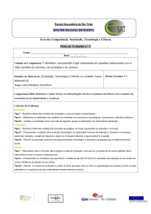 Área de Competência: Sociedade, Tecnologia e Ciência Ficha de
