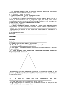 1 – Em relação às atitudes críticas da filosofia de que forma