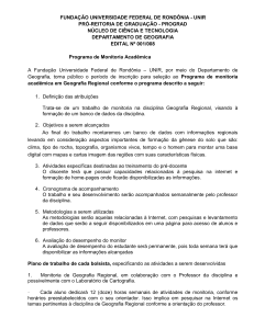 FUNDAÇÃO UNIVERSIDADE FEDERAL DE RONDÔNIA