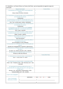 3.2. Identifica o as Formas Finitas e as Formas não Finitas que