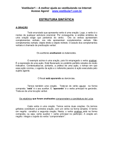 Estrutura Sintática