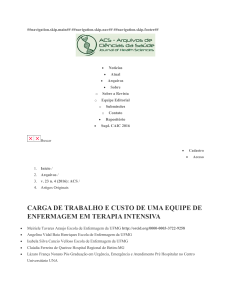 CHECKLIST Título do Artigo: CHECKLIST DE SUBMISSÃO À