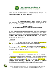 EXMO. SR. DR. DESEMBARGADOR PRESIDENTE DO TRIBUNAL
