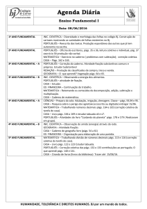 1º ANO FUNDAMENTAL INIC. CIENTÍFICA – Diversidade e