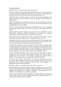 A natureza das leis Marcelo Gleizer – Folha de S. Paulo 16 de maio