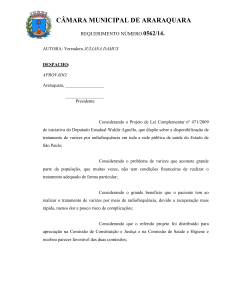 requerimento número /08 - Câmara Municipal de Araraquara