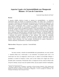 Manguezais: Sustentabilidade e Proteção Legal