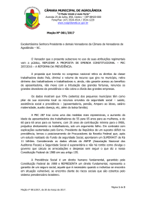 Moção 001 - Aprovada - Câmara de Vereadores de Agrolândia