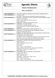 1º ANO FUNDAMENTAL - A INIC. CIENT – Registro da “ Bexiga que