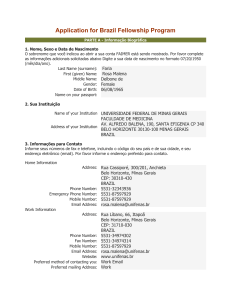 Application for Brazil Fellowship Program - FAIMER