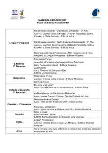 MATERIAL DIDÁTICO 2011 3º Ano do Ensino Fundamental Língua