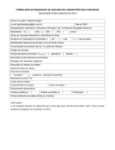 formulário do multiusuário - FCFAR