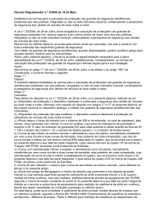 Decreto Regulamentar n.º 3/2005 de 10 de Maio