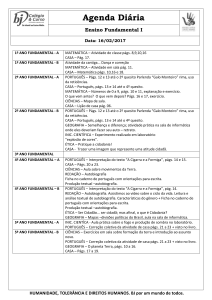1º ANO FUNDAMENTAL - A MATEMÁTICA – Atividade de classe