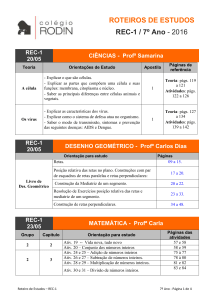 Plano de Estudos